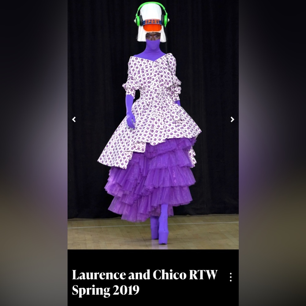 Laurence & Chico Spring 2019 NYFW NY Fashion Week Runway Jacket Purple Bounce - Picture 9 of 9